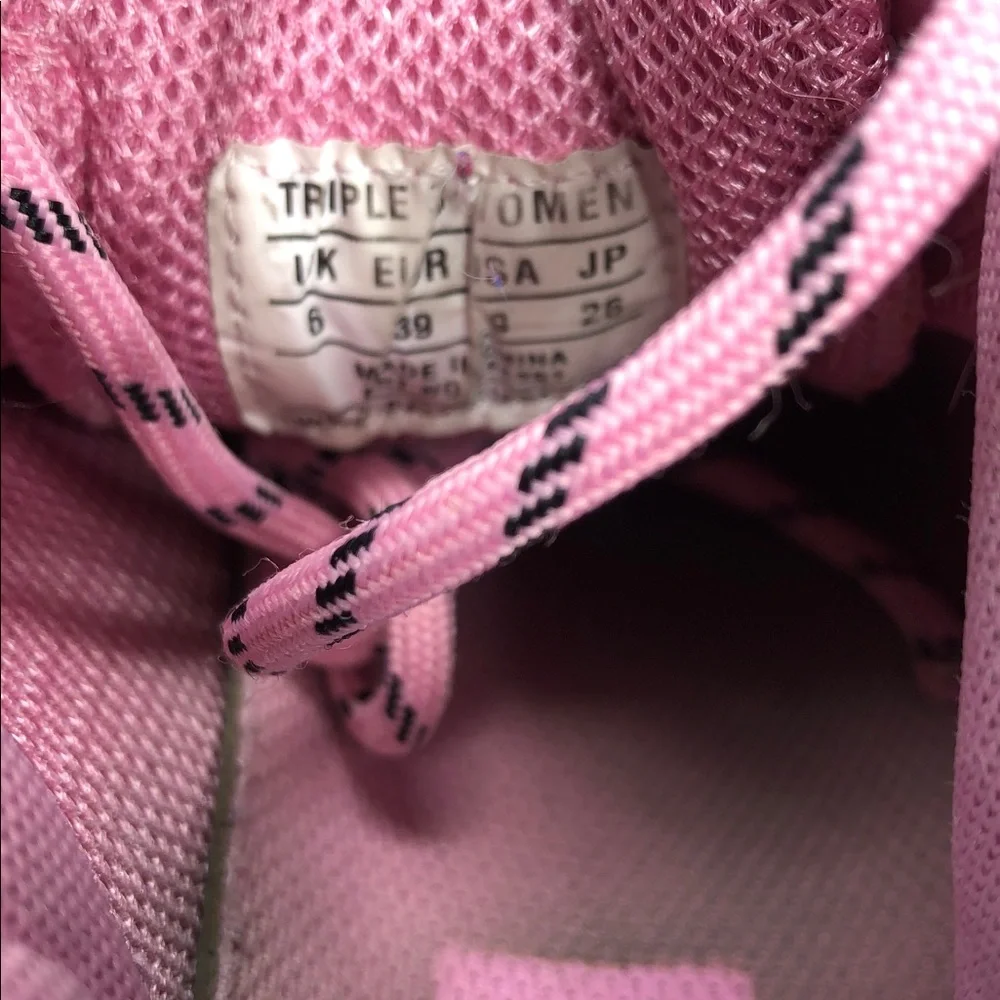 Balenciaga Triple S Pink Clear Sole Women’s Sneakers - Size EU 39 (9W) No Box - Picture 6 of 13